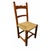 20th Century Rustic Wooden Chairs with Straw Seats, Set of 9 For Sale - Image 4 of 6