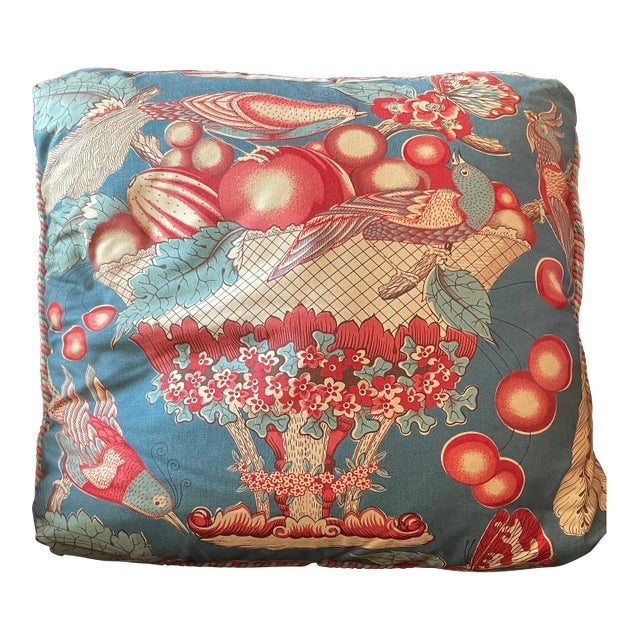 Custom Brunschwig & Fils Vintage Down Filled Pillow For Sale
