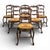 Neo-Rustic Louis XV Chairs, Set of 6 For Sale