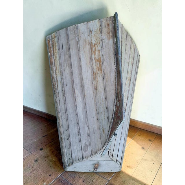 Vintage Scandinavian Wooden Boat Fragment, 1920s For Sale - Image 14 of 17