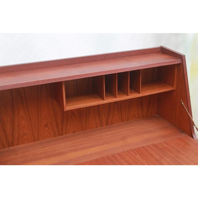 Wood Vintage Teak Secretaire from VKW Möbel, 1955 For Sale - Image 7 of 16