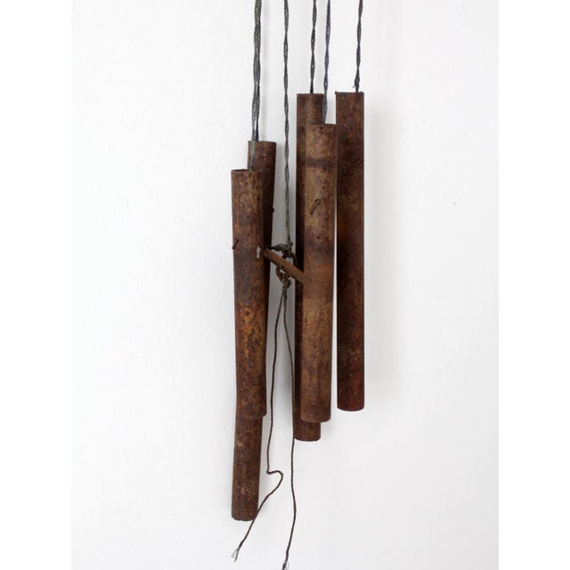 Vintage Folk Art Bird Wind Chime For Sale - Image 6 of 11