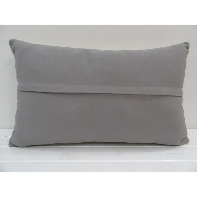 Contemporary Handmade Natural Turkish Kilim Pillow Cover For Sale - Image 3 of 4