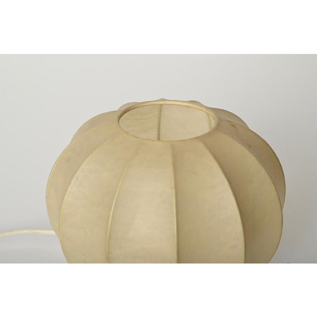 Mid-Century Cocoon Table Lamp with Oak Wood Base attributed to Achille Castiglioni for Flos, Italy, 1960s For Sale - Image 12 of 16