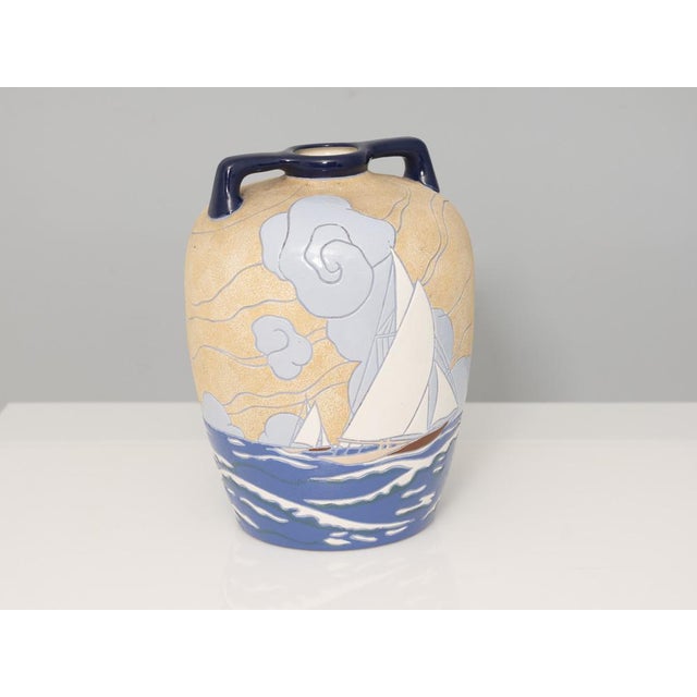 Early 20th Century Bohemia Stoneware Vase from Riessner Stellmacher & Kessel, 1920s For Sale - Image 3 of 5