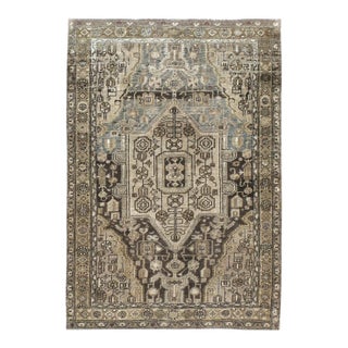 Galerie Shabab Collection Mid-20th Century Persian Malayer Throw Rug For Sale