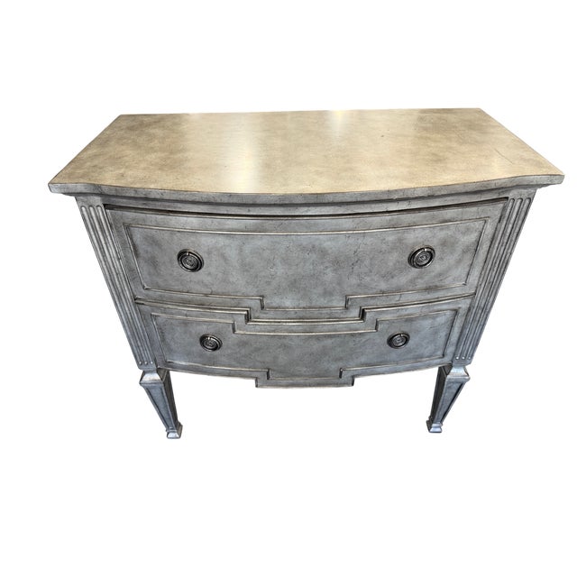 Traditional Fine Furniture Design Biltmore Collection Two Drawer Nightstand in Iron Gate For Sale - Image 3 of 12