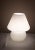 1980s Vintage Mushroom-Shaped Table Lamp in White Opaque Glass, 1980s For Sale - Image 5 of 6