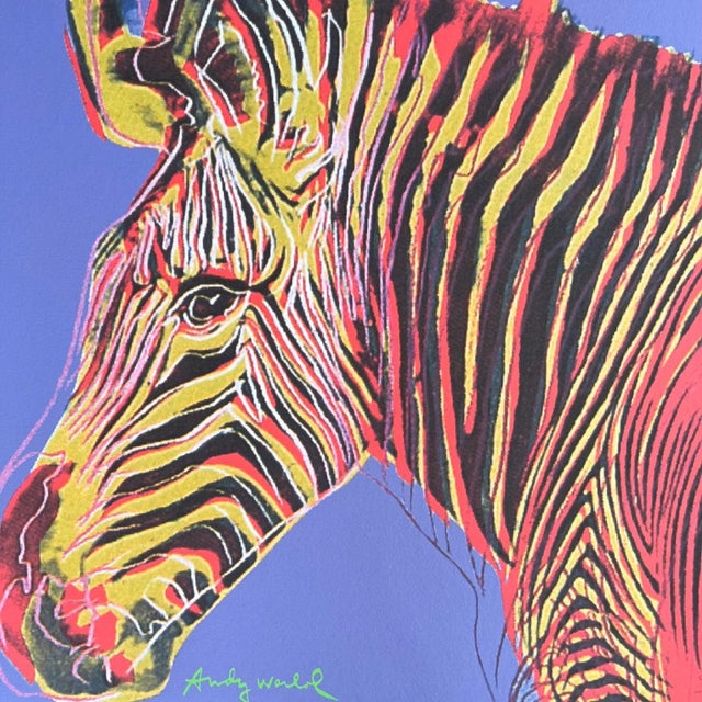 1986 Carnegie Museum of Art After Andy Warhol "Authentic Cmoa" Lithograph Portrait signed numbered print, stamp...