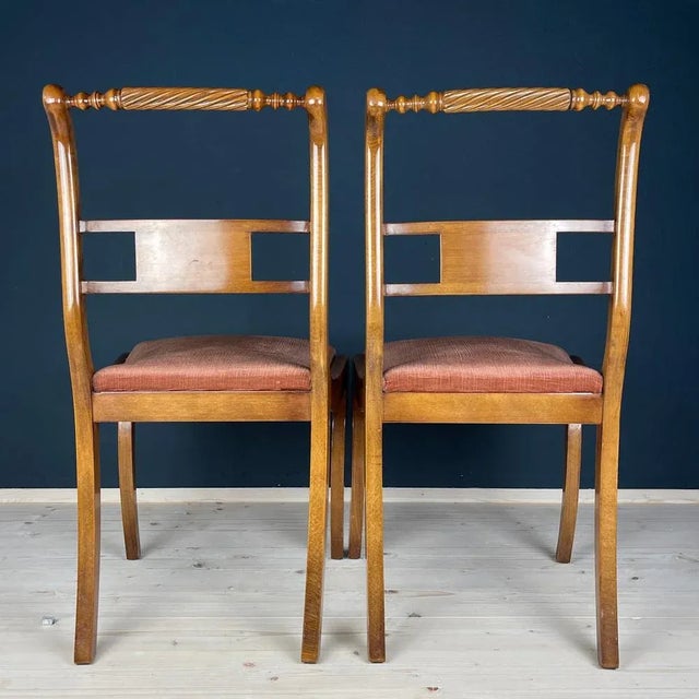 Brown Set of Dining Chairs, Italy, 1960s For Sale - Image 8 of 13
