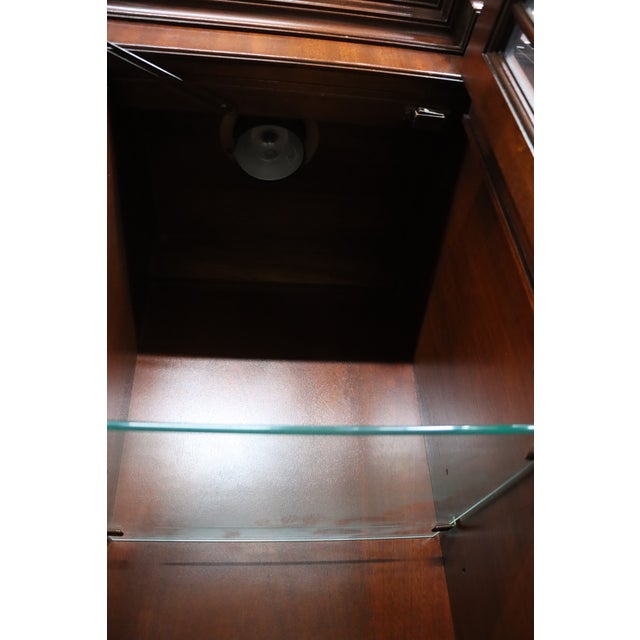 Traditional Baker Historic Charleston Mahogany Breakfront For Sale - Image 3 of 12
