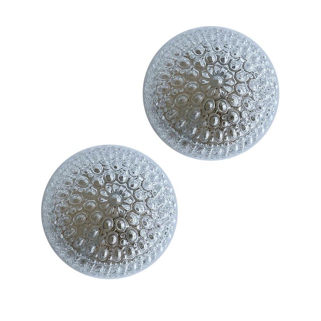Vintage Bubble Glass Sconces from Limburg Leuchten, 1970s, Set of 2 For Sale - Image 14 of 14
