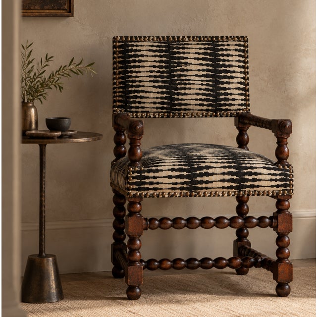 17th–18th Century Flemish Baroque Carved Wood Armchair in Castel Baobab For Sale In New York - Image 6 of 7