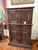 Brown Early 20th Century Hand-Carved Gothic Revival Two-Tiered Cabinet With Iron Hardware For Sale - Image 8 of 16