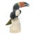 1960s Large Toucan Bird Semiprecious Stone Carved Bird Figurine For Sale