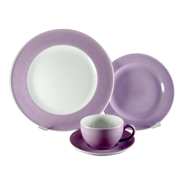 Schonwald Dibbern Solid Color Lilac Service For 4 Dinnerware 16 Piece Set Chairish