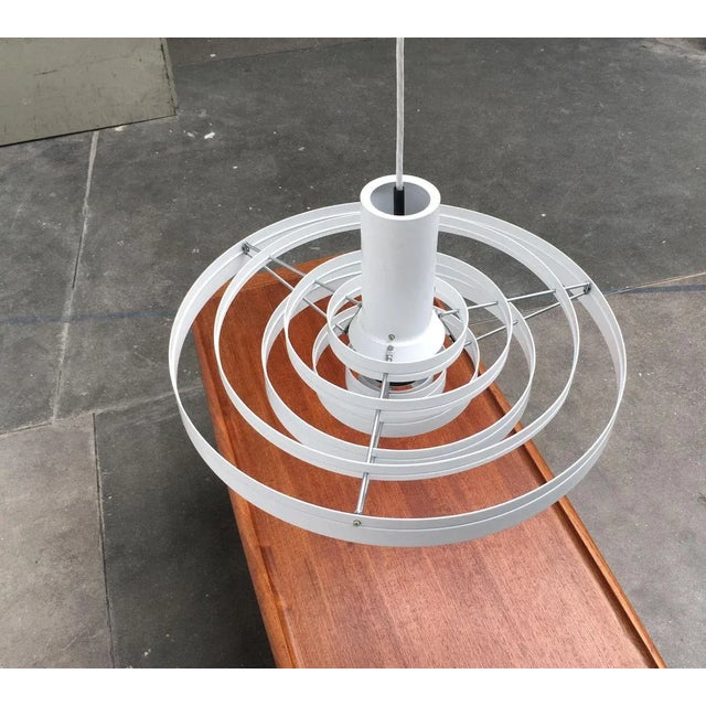 Metal Mid-Century Danish Fibonacci Pendant Lamp by Sophus Frandsen for Fog & Mørup, 1960s For Sale - Image 7 of 18