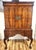 Queen Anne Antique English Queen Anne Walnut Cabinet on Stand Mirrored Cocktail Bar Chest For Sale - Image 3 of 18
