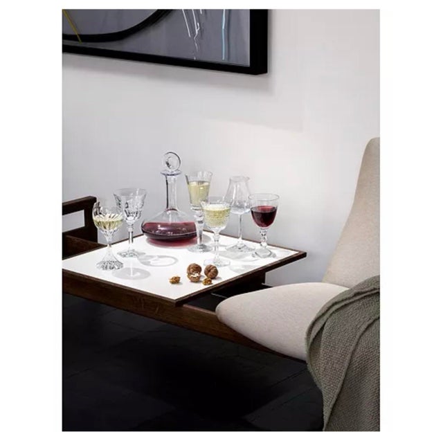 French Baccarat Box of Wine Glasses, Set of 6 For Sale - Image 3 of 4