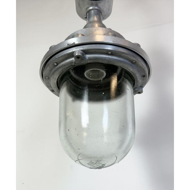 Soviet Industrial Aluminium Factory Pendant Lamp, 1960s For Sale - Image 4 of 18