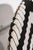 Yoruba Royal Beaded Chair with Geometric Black and White Motif, West Africa For Sale - Image 6 of 8