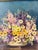 American Traditional Floral Still Life Oil Panting in Gilt Wood Frame For Sale - Image 3 of 3