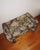 Textile Vintage Parsons Style Upholstered Ottoman in Floral Tapestry Fabric For Sale - Image 7 of 10