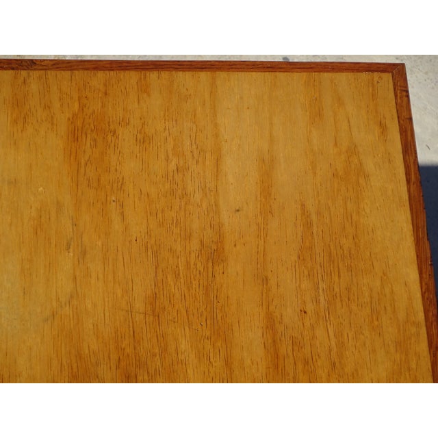 Rectangular Oak and Veneer Worktable, 1960s For Sale - Image 17 of 18
