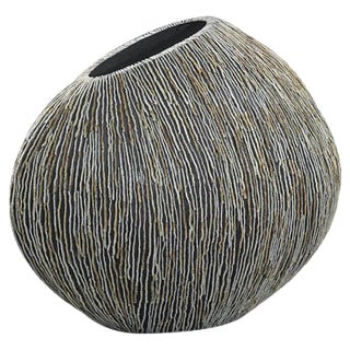 Resin and Wood Safari Fat Vase from VGnewtrend For Sale