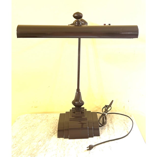 Metal Vintage, Brown Flexo Line, Adjustable, Articulating, Drafting Lamp, 1940’s-1950’s, Made by the Art Specialty Co., in Chicago, Ill For Sale - Image 7 of 12