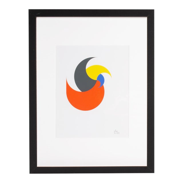 1995 “Konstruktion and Intuition” Serigraph Print by Anton Stankowski For Sale