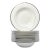 Mikasa “Cameo Platinum” Bone China Rim Soup Bowls - Set of 12 For Sale
