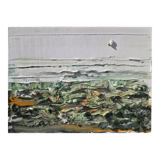Contemporary Abstract Landscape Painting, Unframed / Seascape / Natural Color Palette / Earth Tones / Beach Art For Sale