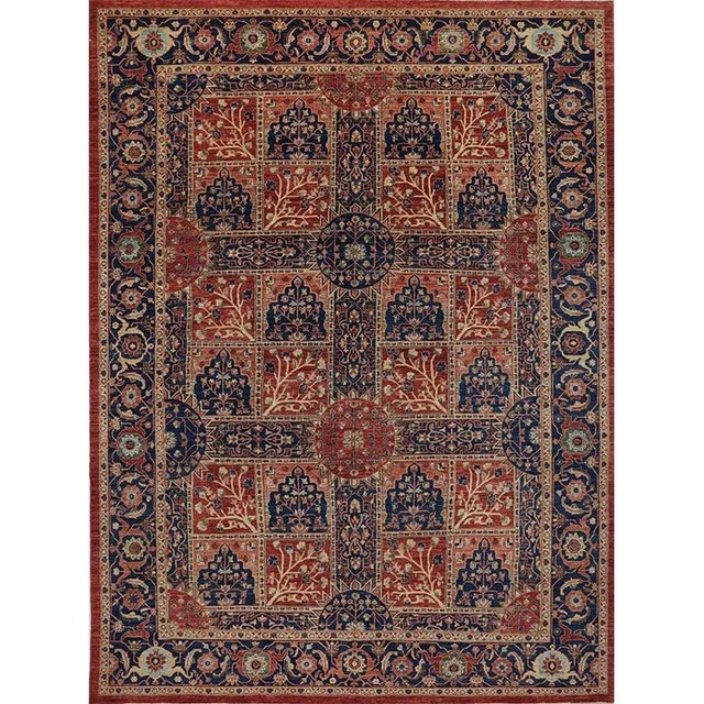 2010s Handwoven Bakhtiari Style Area Rug 10’4″ X 13’9″ For Sale - Image 12 of 12
