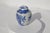 1980s Late 20th Century Blue and White Asian Ginger Jar With Lid- Two Pieces For Sale - Image 5 of 11