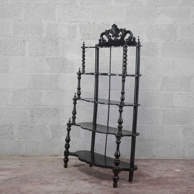 Wood 19th Century Open Shelf Bookcase For Sale - Image 7 of 18