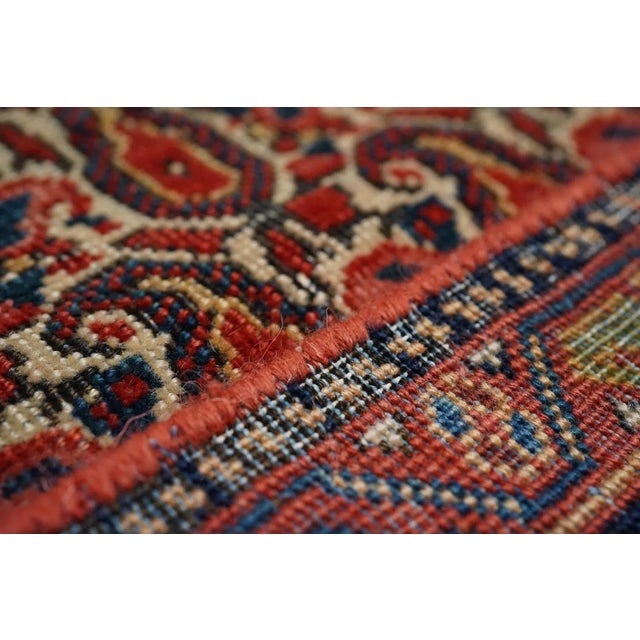 Antique Farahan Sarouk Rug 4'4'' X 6'7'' For Sale - Image 11 of 11