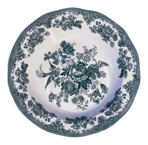 Antique Wedgewood Blue and White Round Serving Bowl
