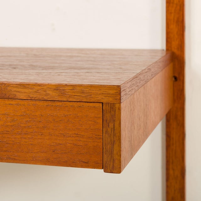 Mid-Century Modern Danish Shelving Unit with Desk, 1960s For Sale - Image 10 of 14