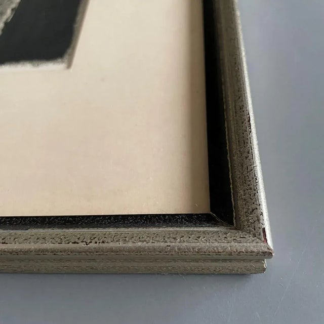 Dutch Artist, Portrait, Woodblock Print, 1963, Framed For Sale - Image 6 of 9