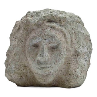 Sirio Pellegrini, Head Sculpture, Ceramic, 1960s For Sale