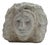Sirio Pellegrini, Head Sculpture, Ceramic, 1960s For Sale