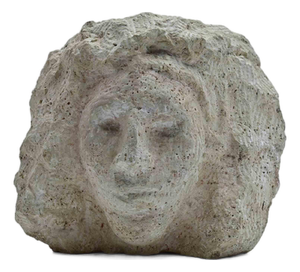 Sirio Pellegrini, Head Sculpture, Ceramic, 1960s
