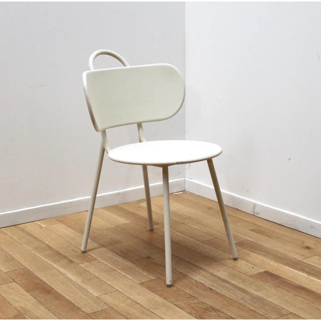 Metal Vintage Bib Chairs by Margaux Keller, Set of 4 For Sale - Image 7 of 11