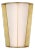 Barbara Barry for Visual Comfort Signature Phinn 12" Tapered Sconce in Soft Brass with White Glass For Sale