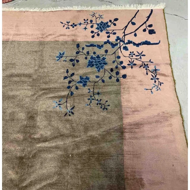 1920s Handmade Antique Art Deco Chinese Rug For Sale In New York - Image 6 of 11
