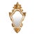 Mid-Century Italian Florentine Rococo Style Giltwood & White Painted Mirror For Sale