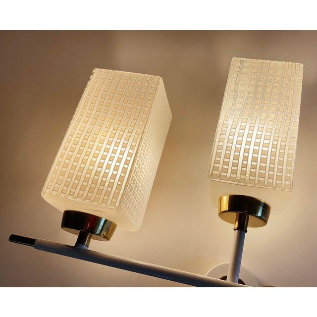 Mid-Century Modern French Glass Sconces, 1960s, Set of 2 For Sale - Image 6 of 18