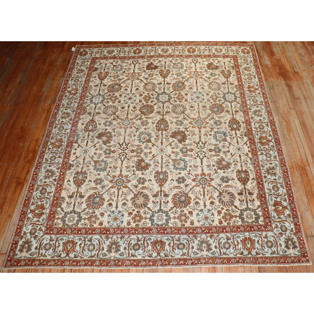 Early 20th Century Antique Decorative Tabriz Rug Rug For Sale - Image 5 of 8