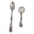 Early 21st Century Godinger Silver-Plated Turkey Cornucopia Serving Spoons - Set of 2 For Sale